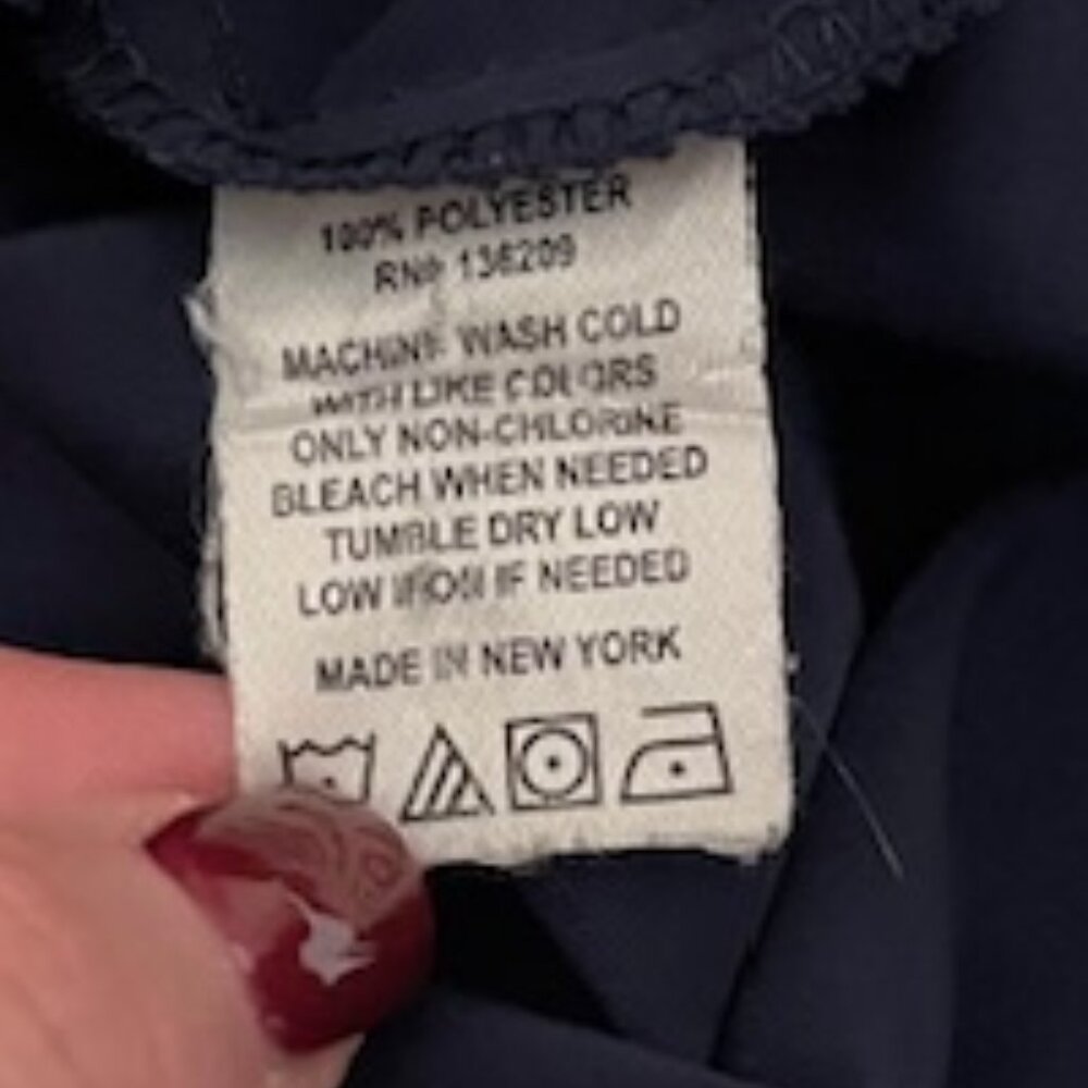 Hatch Slouch O/S One Size V Neck Maternity Dress in Blue - Picture 5 of 5